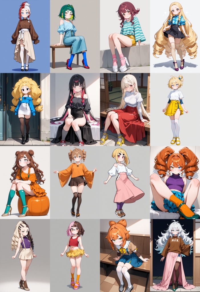 【初心者・中級者】顔・体型・髪・服装の便利なプロンプト集‼