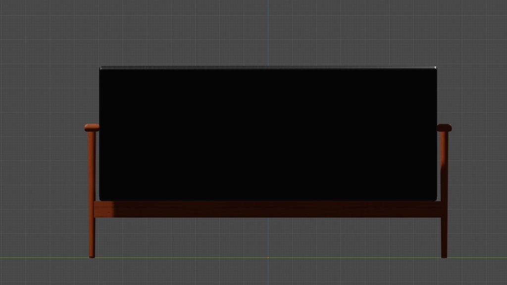レトロ調ソファ_革_ブラック