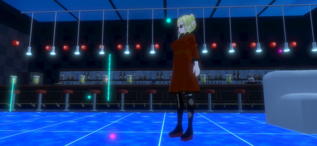 サングラス_黒縁_黒レンズ_飾り付き