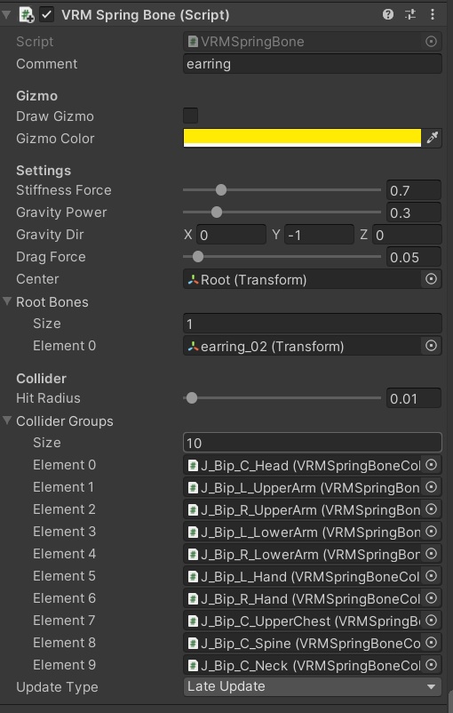 反転パンダAccessory(ボーン、ウェイト付き)