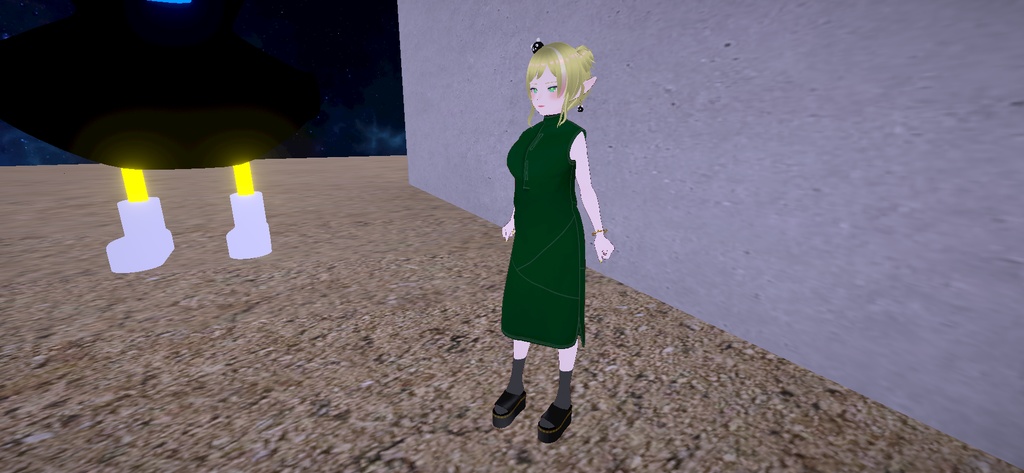 反転パンダAccessory(ボーン、ウェイト付き)