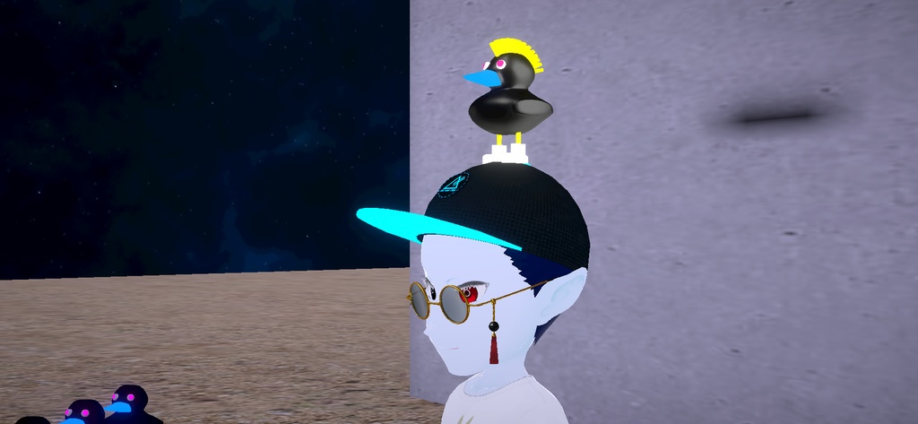 アバターアクセサリー(サングラス、アヒル、キャップ、リング)