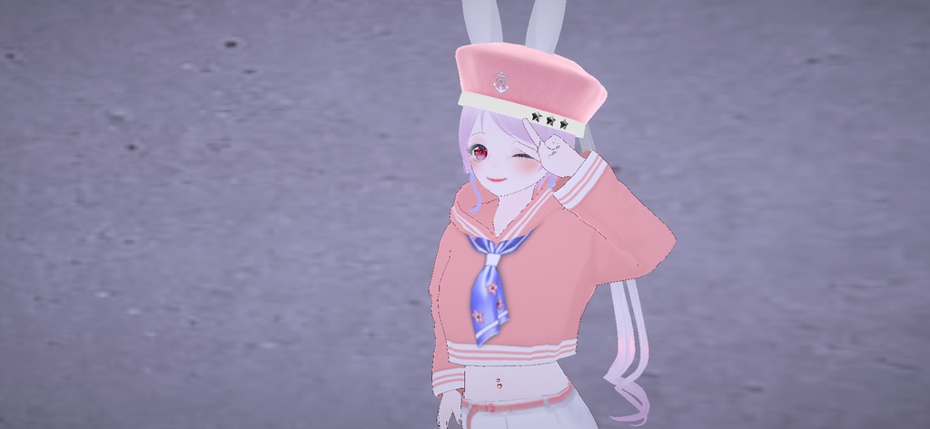 マリンキャップ_ローポリゴン