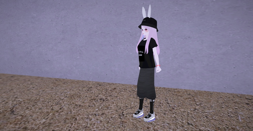 アバター衣装(Tシャツ、スカート、ワイドパンツ、靴下)