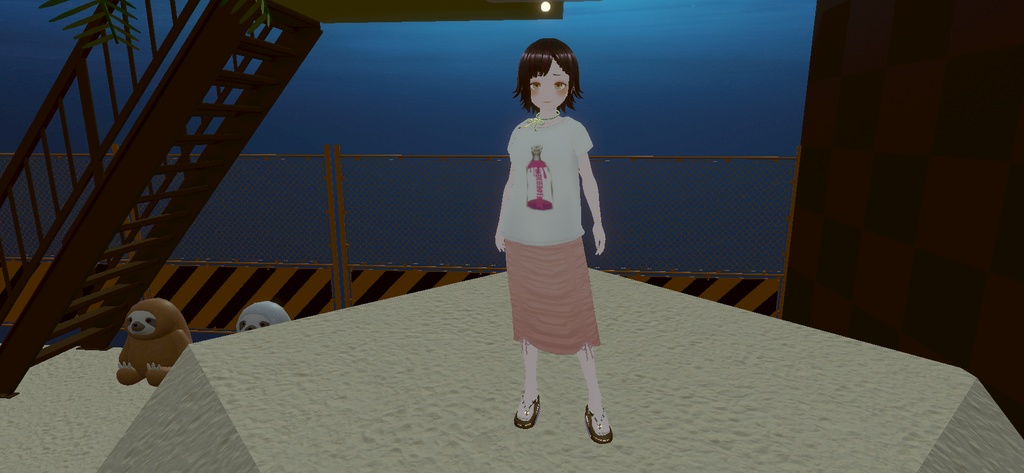 アバター衣装(Tシャツ、スカート、ワイドパンツ、靴下)