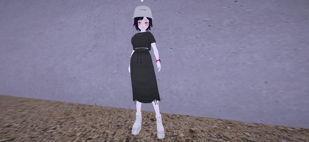 アバター衣装(Tシャツ、スカート、ワイドパンツ、靴下)