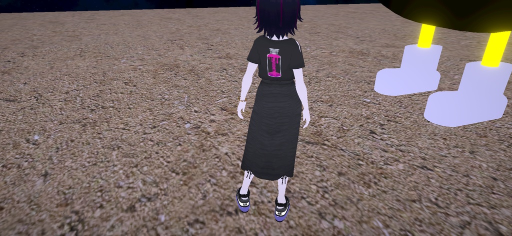 アバター衣装(Tシャツ、スカート、ワイドパンツ、靴下)