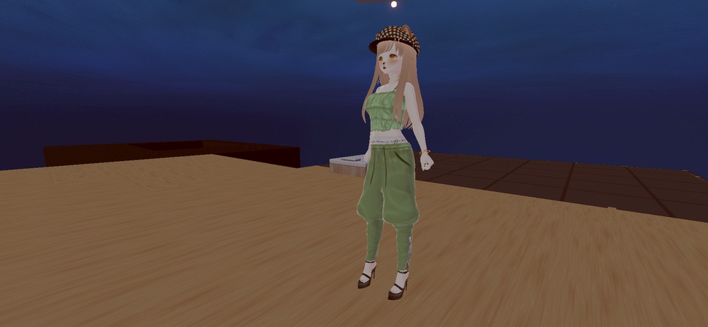 アバター衣装(キャミソール、サルエルパンツ、ボクサーパンツ、サンダル)