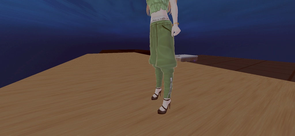 アバター衣装(キャミソール、サルエルパンツ、ボクサーパンツ、サンダル)