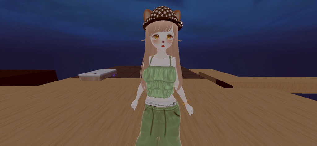 アバター衣装(キャミソール、サルエルパンツ、ボクサーパンツ、サンダル)