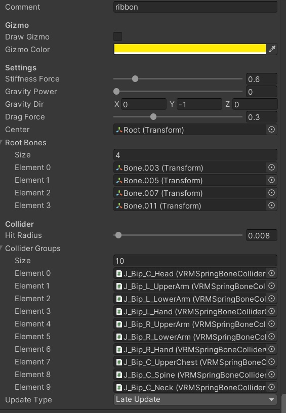アバター用アクセサリー(リボン)