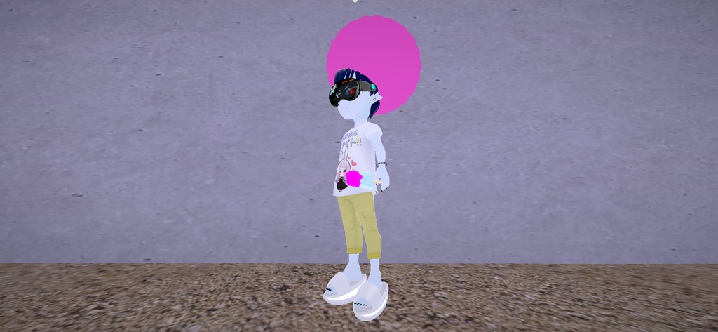 アバター用アクセサリー(フェイクアフロ)