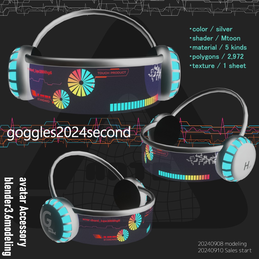 アバター用アクセサリー(goggles2024second)