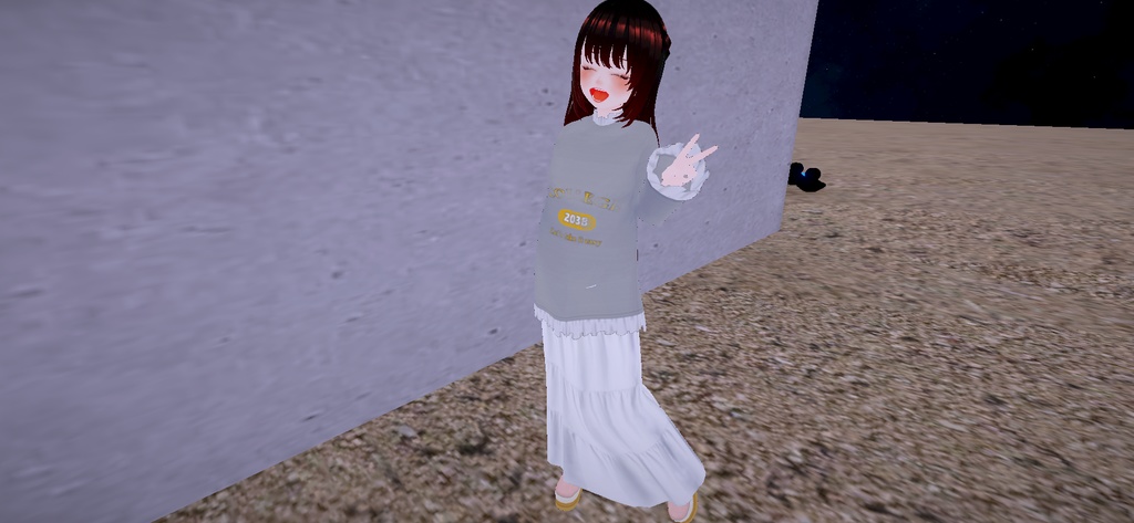 アバター衣装(ベスト、スウェット、ワイドパンツ、スカート、靴)