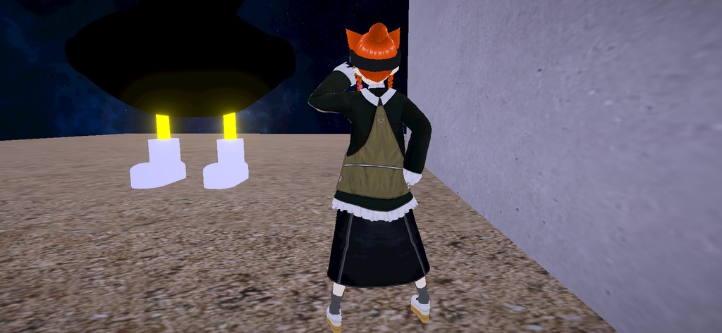 アバター衣装(ベスト、スウェット、ワイドパンツ、スカート、靴)