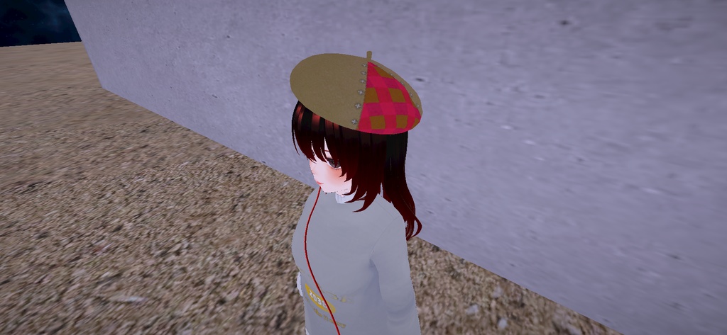 アバター用アクセサリー(ベレー帽)