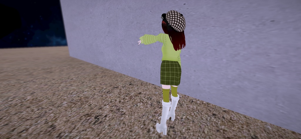 アバター衣装(コート、ニットセーター、ショートパンツ、スカート、ニーハイ)