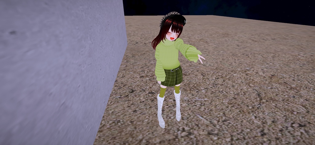 アバター衣装(コート、ニットセーター、ショートパンツ、スカート、ニーハイ)