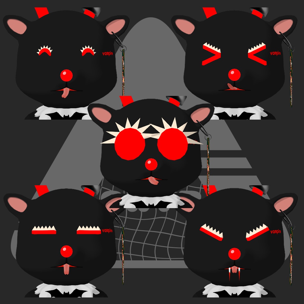 VRMアバター、アバター用アクセサリー(クリスマス用ベル)