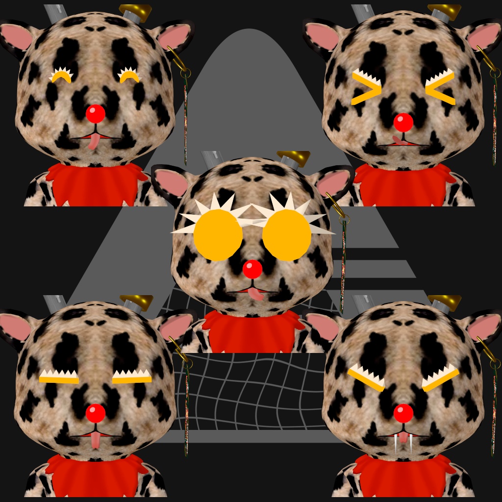 VRMアバター、アバター用アクセサリー(クリスマス用ベル)