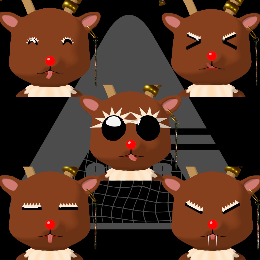 VRMアバター、アバター用アクセサリー(クリスマス用ベル)