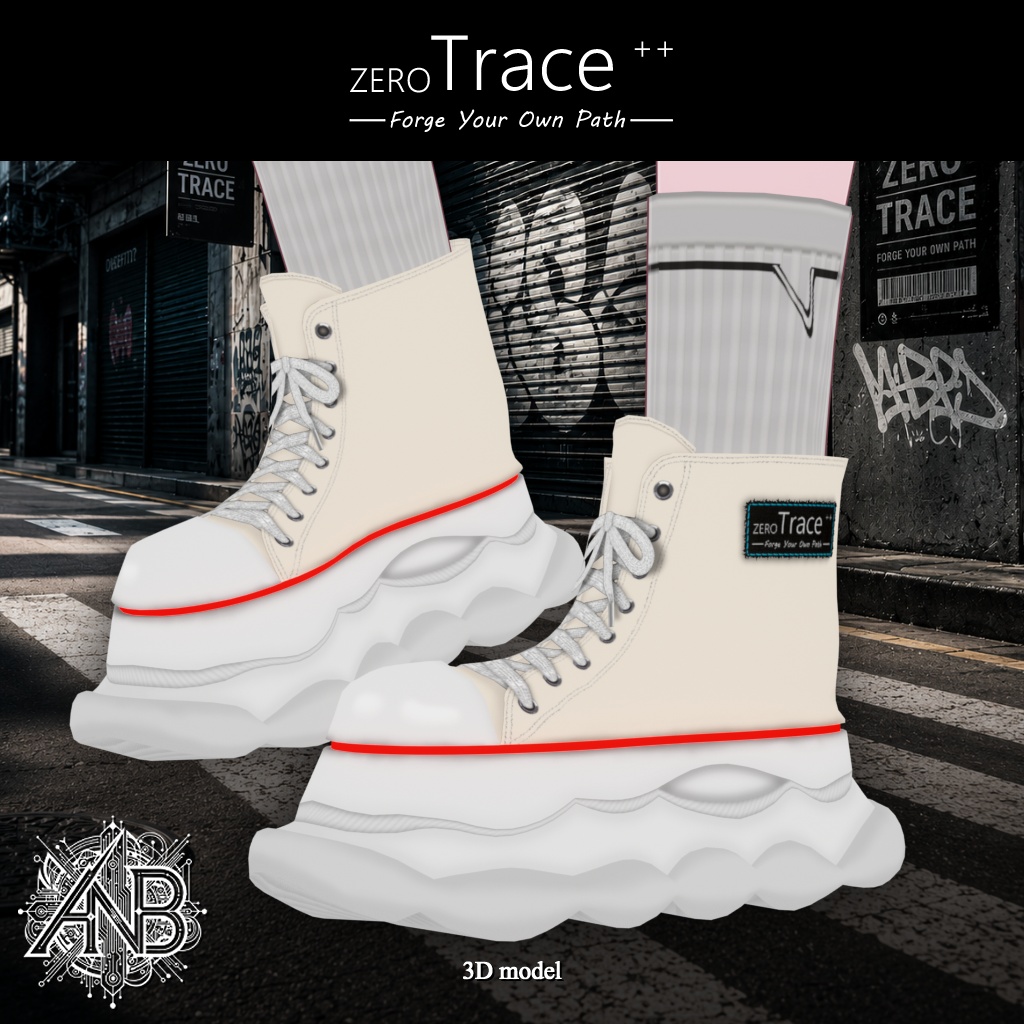 ZERO Trace / アバター用シューズ【3Dモデル】