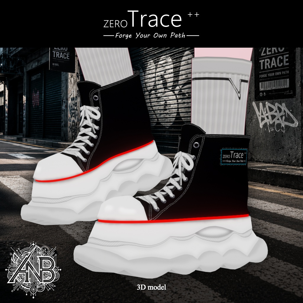 ZERO Trace / アバター用シューズ【3Dモデル】