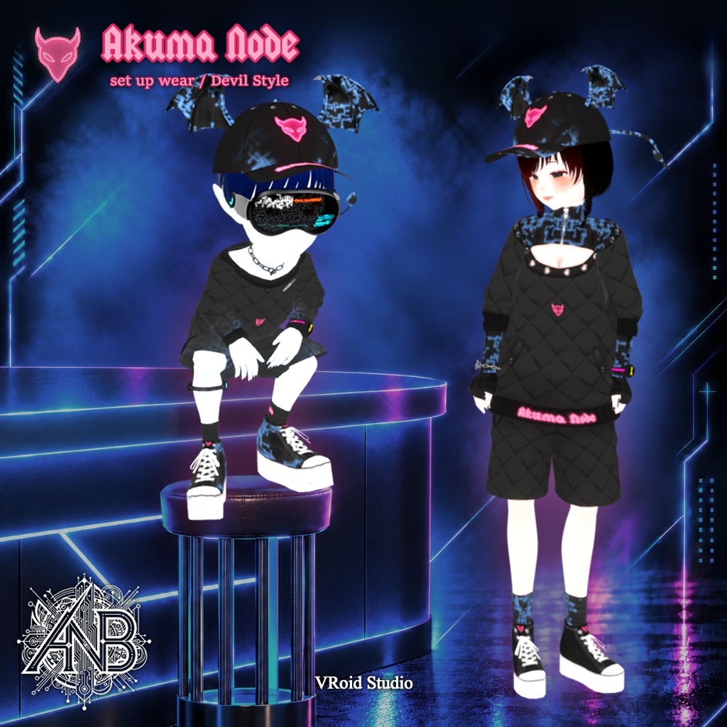 Akuma Node(set up wear / Devil Style)【VRoid】