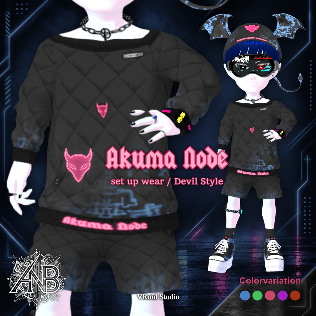 Akuma Node（set up wear / Devil Style）【VRoid】