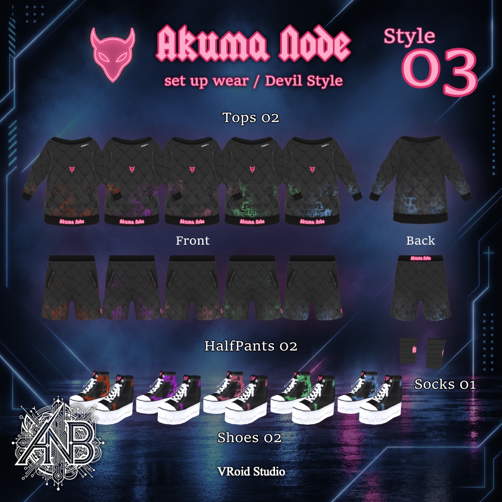 Akuma Node(set up wear / Devil Style)【VRoid】