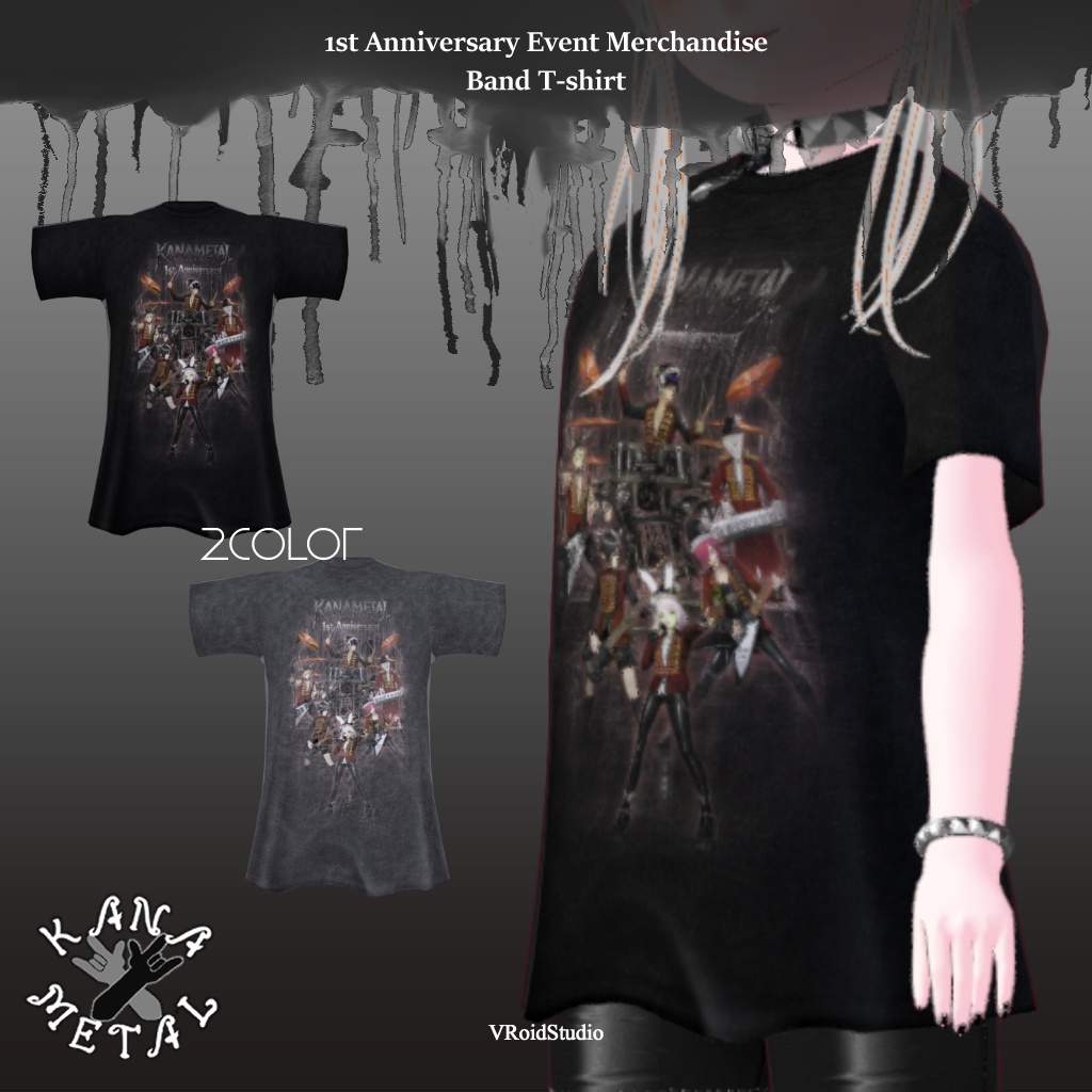 KANAMETAL_bandT_1stAnniversary【VRoid】