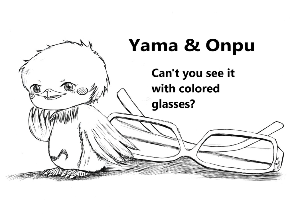 Yama&Onpuパーカー(おんぷと眼鏡)