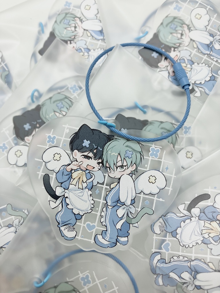 ねこてんしアクリルキーホルダー