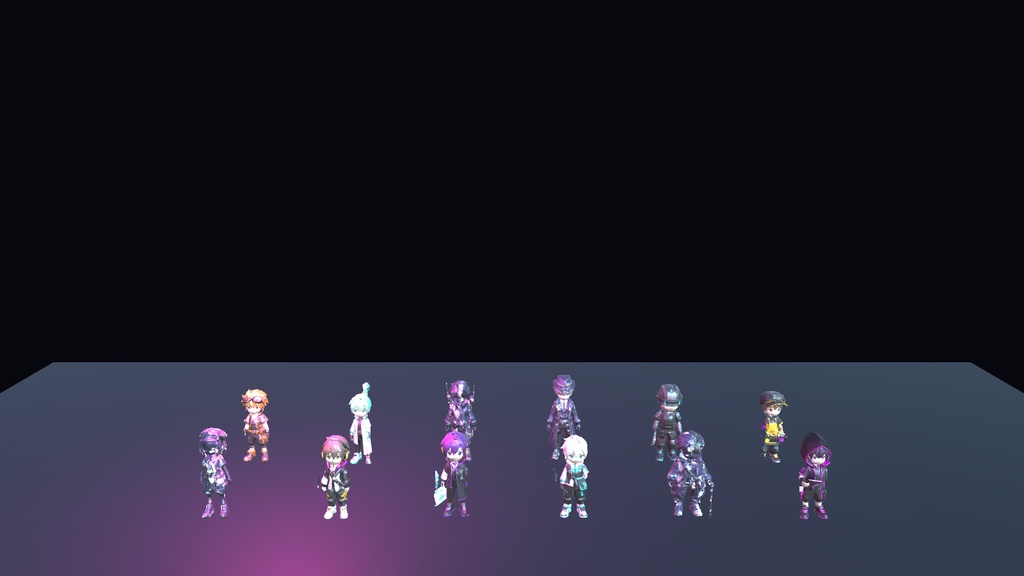 Cyber Companion NPC Pack v2 - Unity Humanoid対応 サイバーNPC 12体セット