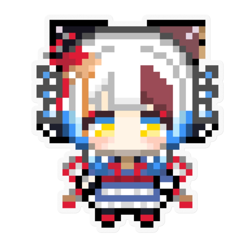 ピクセルクリアステッカー