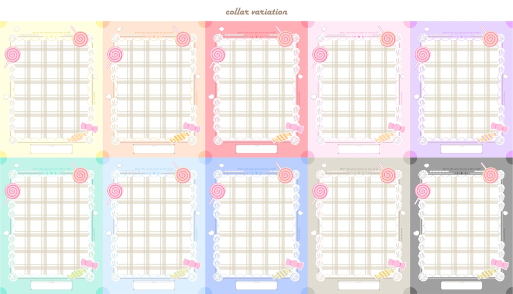 宣伝画像フリー素材vol.2 🍬🍭Vtuberさん配信者さん向け