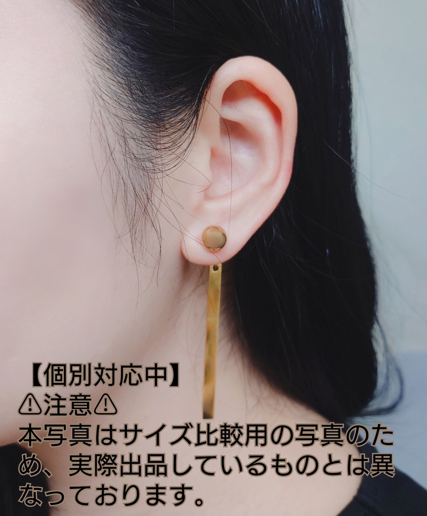【赤き麗人の耳飾り】イヤリング〘鉄アレ対応⭕〙球体4mm
