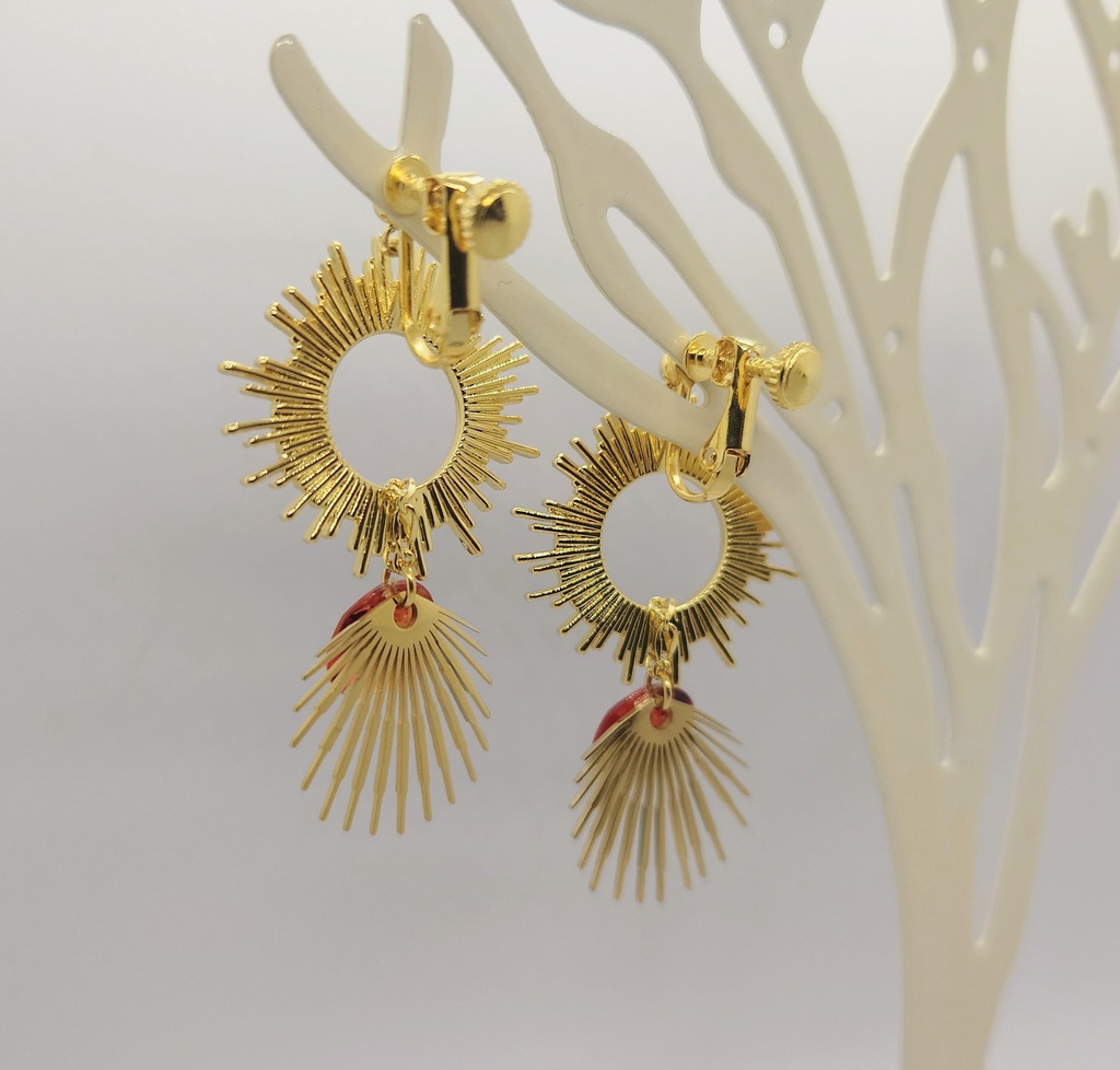 【太陽の威光】ピアス&イヤリング〘鉄アレ対応❌〙〘受注生産式〙