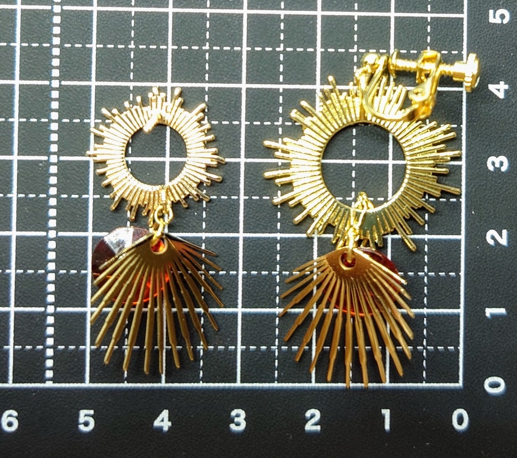【太陽の威光】ピアス&イヤリング〘鉄アレ対応❌〙〘受注生産式〙