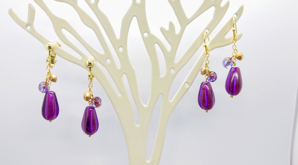 【💜妖しい時間❤️】ピヤス&イヤリング〘鉄アレ対応🔼〙