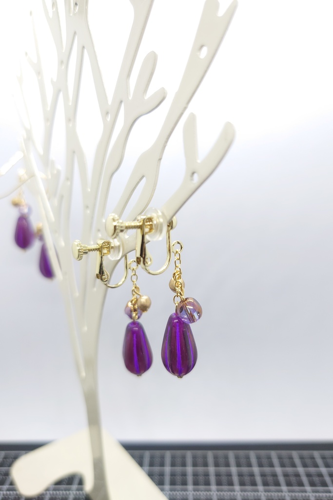 【💜妖しい時間❤️】ピヤス&イヤリング〘鉄アレ対応🔼〙