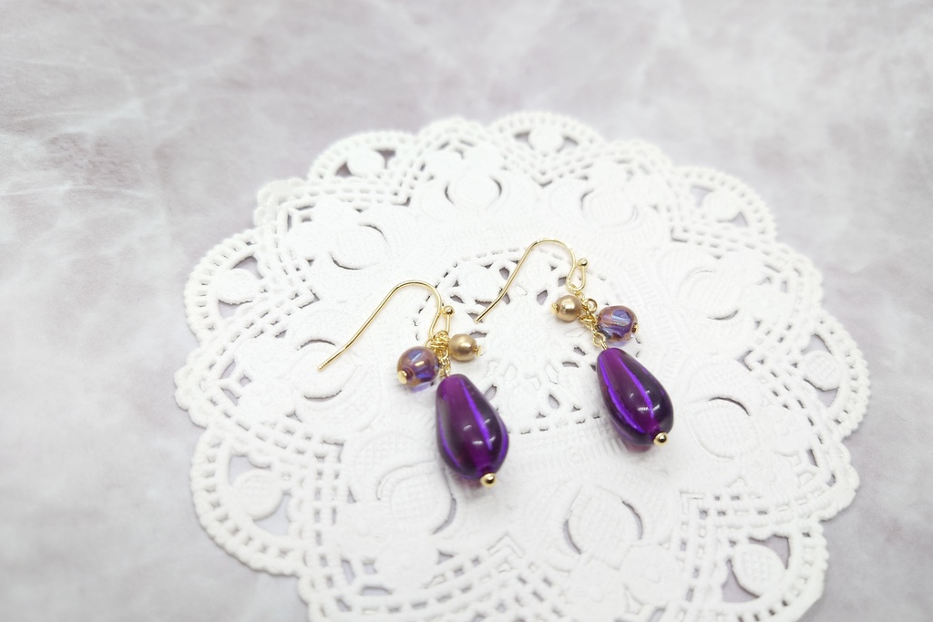 【💜妖しい時間❤️】ピヤス&イヤリング〘鉄アレ対応🔼〙