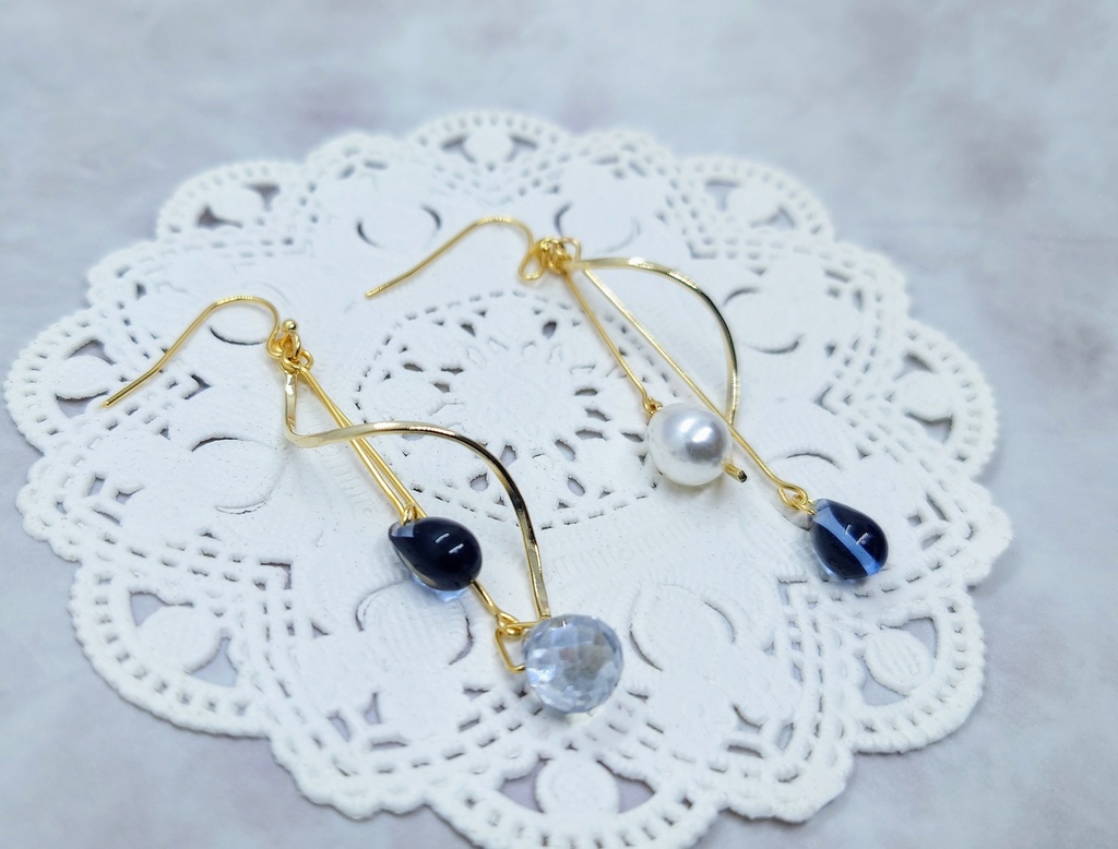 【ヌトの涙】ピアス〘鉄アレ🔼〙