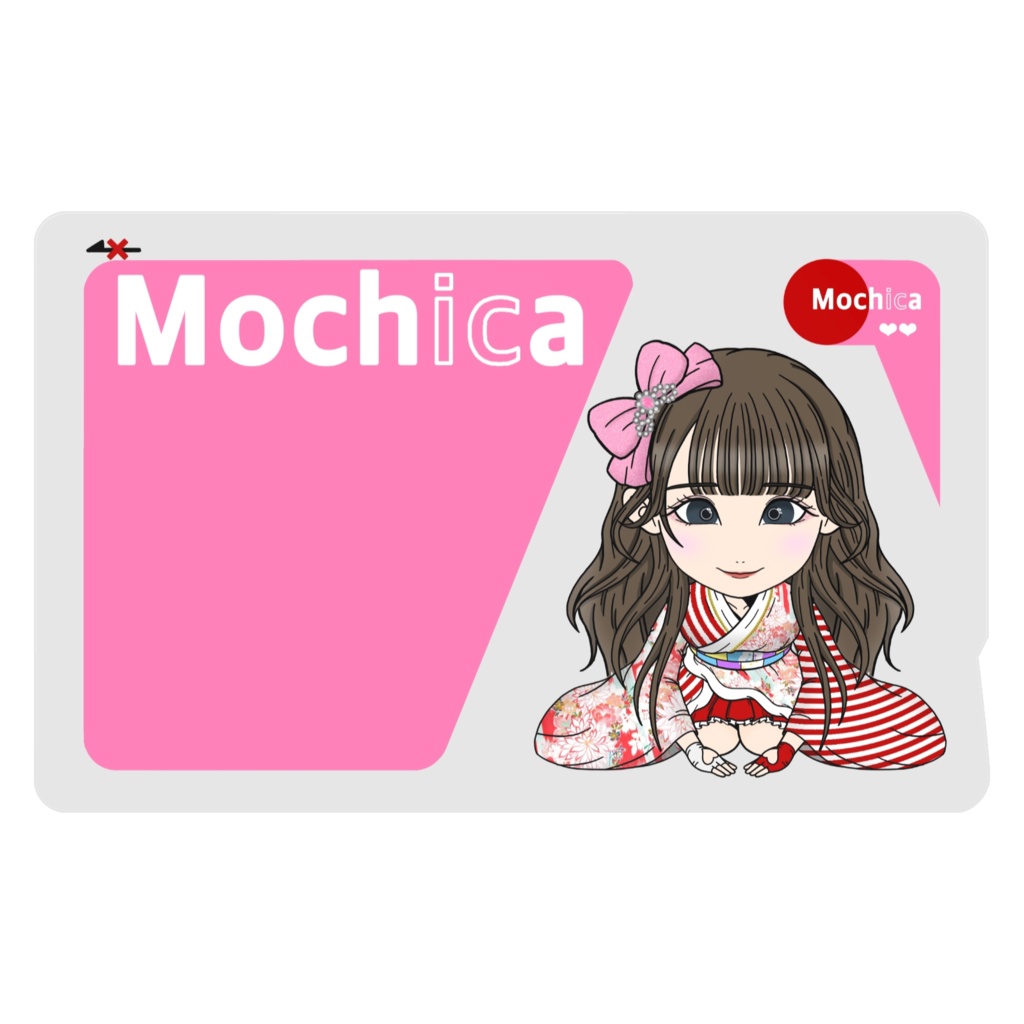ICカードみたいなステッカー“Mochica”2枚入り