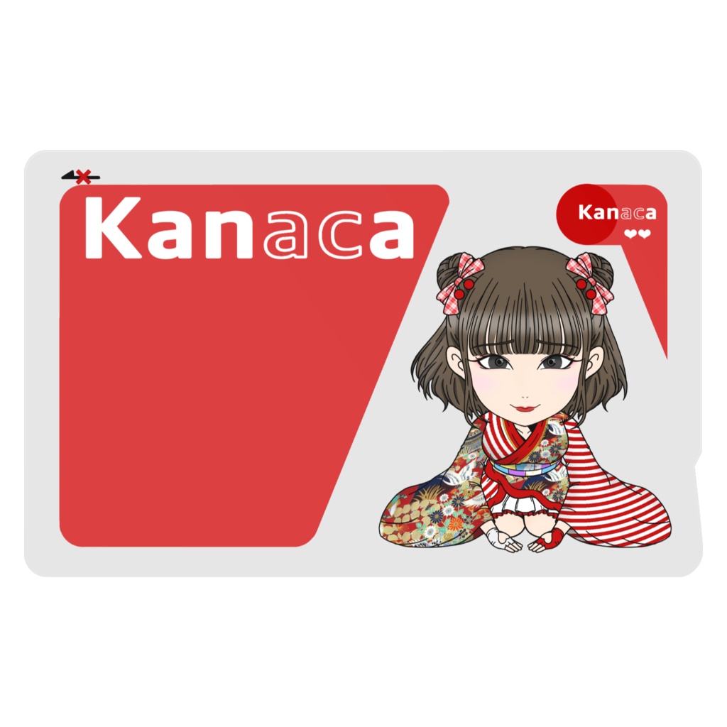 ICカードみたいなステッカー“Kanaca”2枚入り