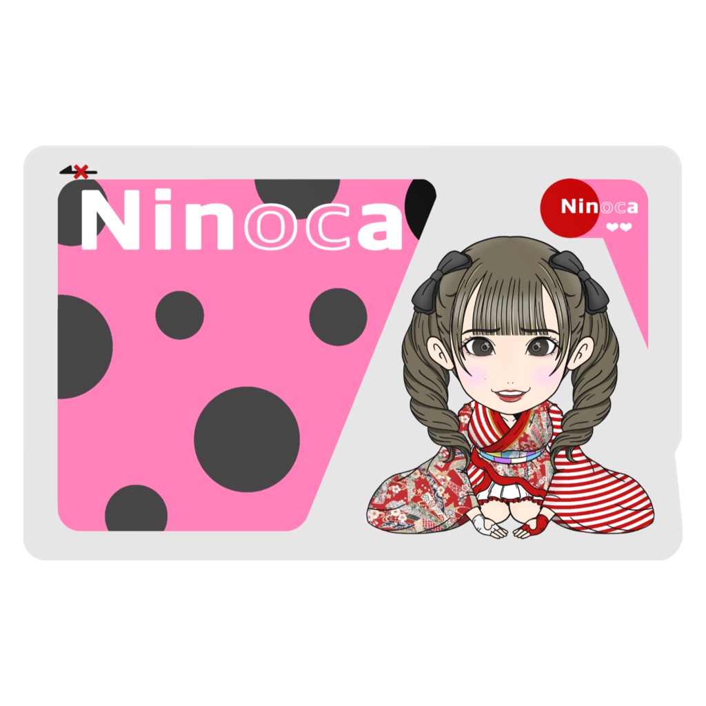 ICカードみたいなステッカー“Ninoca”2枚入り