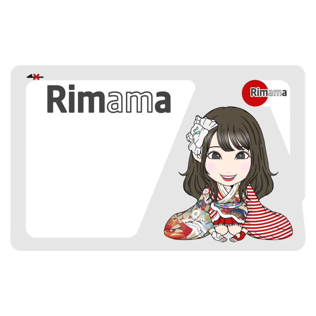 ICカードみたいなステッカー“Rimama”2枚入り