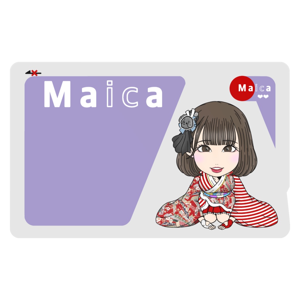 ICカードみたいなステッカー“Maica”2枚入り