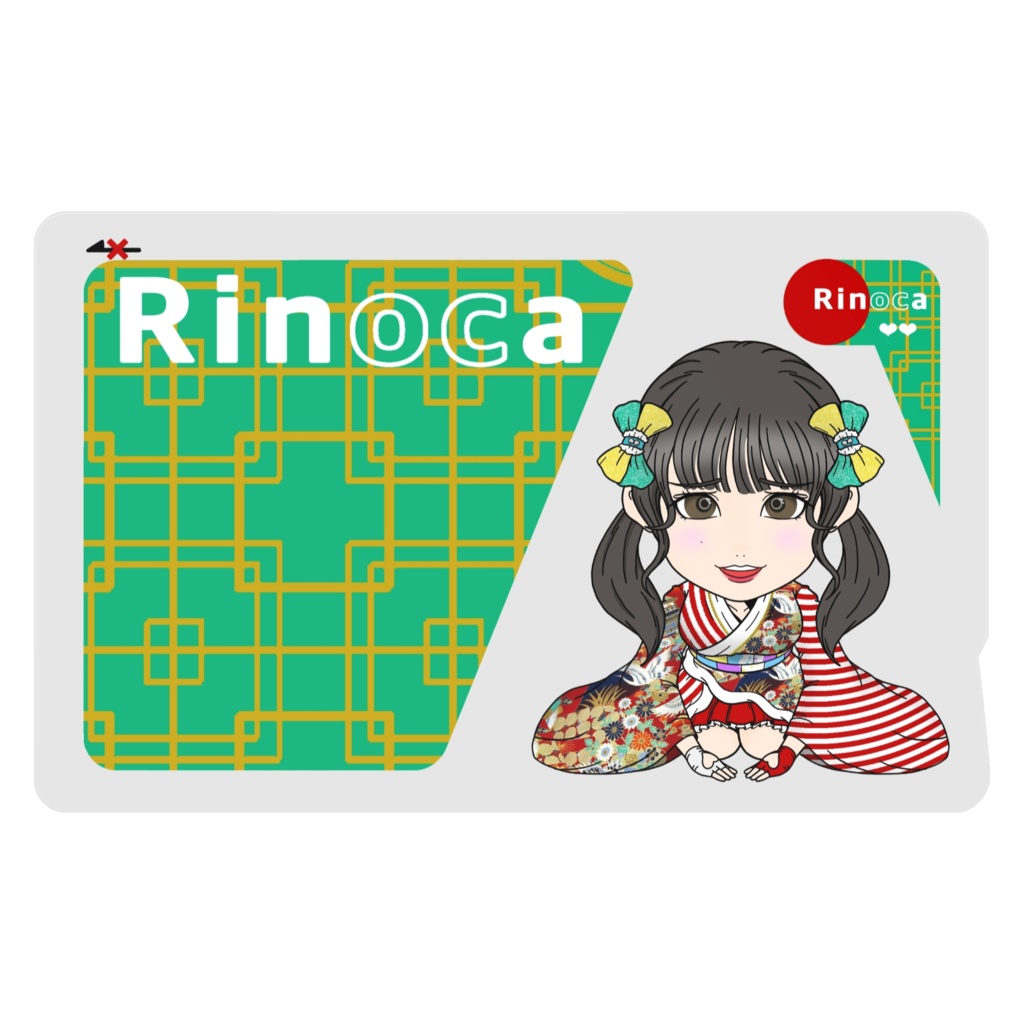 ICカードみたいなステッカー“Rinoca”２枚入り