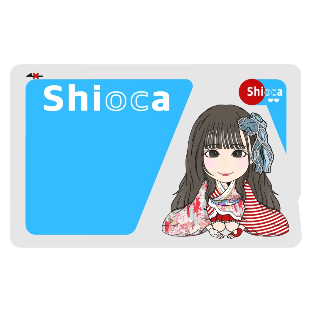 ICカードみたいなステッカー“Shioca”2枚入り